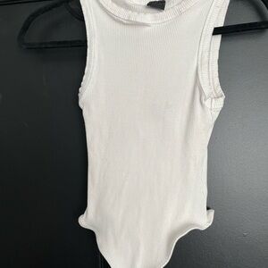 White Sleeveless One Piece